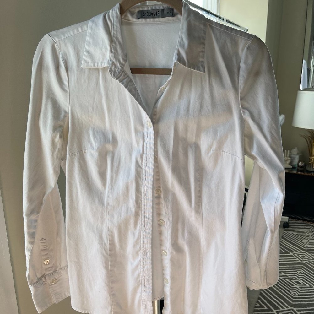 Womens button down, long sleeve size M